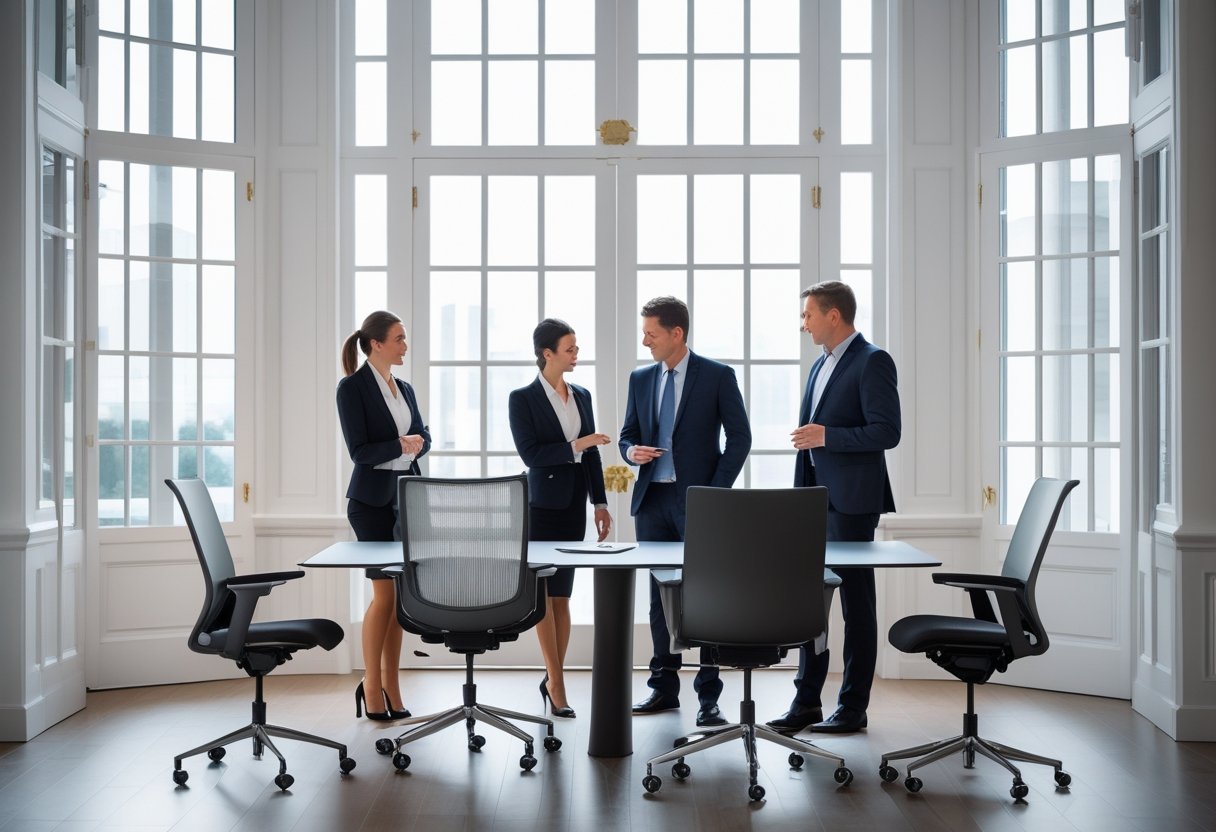 Sådan vælger du den perfekte konferencestol til dit mødelokale med franske døre